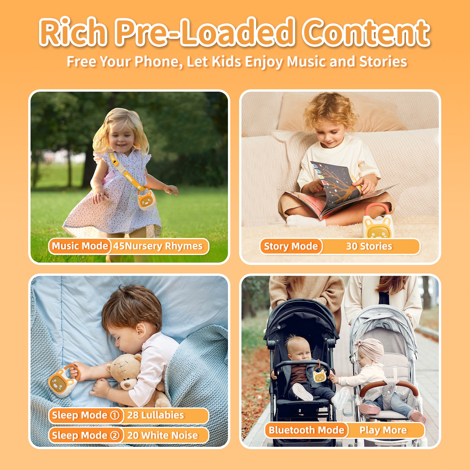 alilo Pocket Bunny Portable Story Music Player