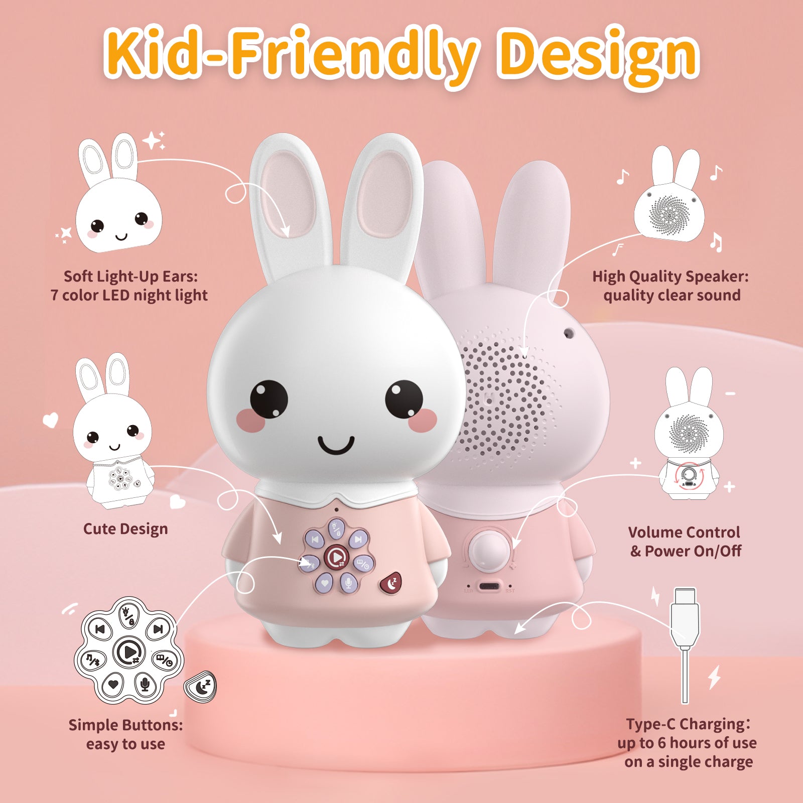 alilo Honey Bunny G6 Pro Story & Music Player