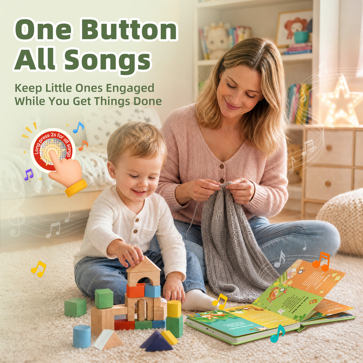 ALILO Sound Book-Great for first words(Ages 1–3) | Learn Letters & First Words | Fun Learning Activities for Boys & Girls
