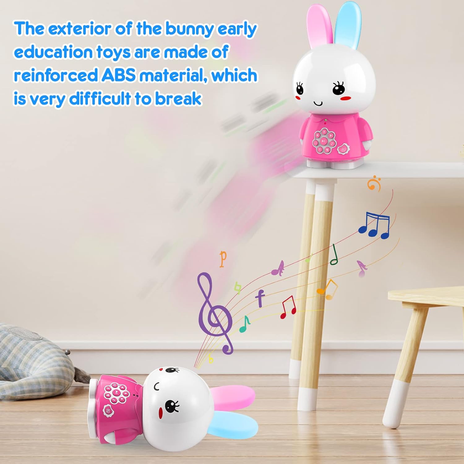 alilo Honey Bunny G6+ Bilingual Story & Music Player with Glowing Ears