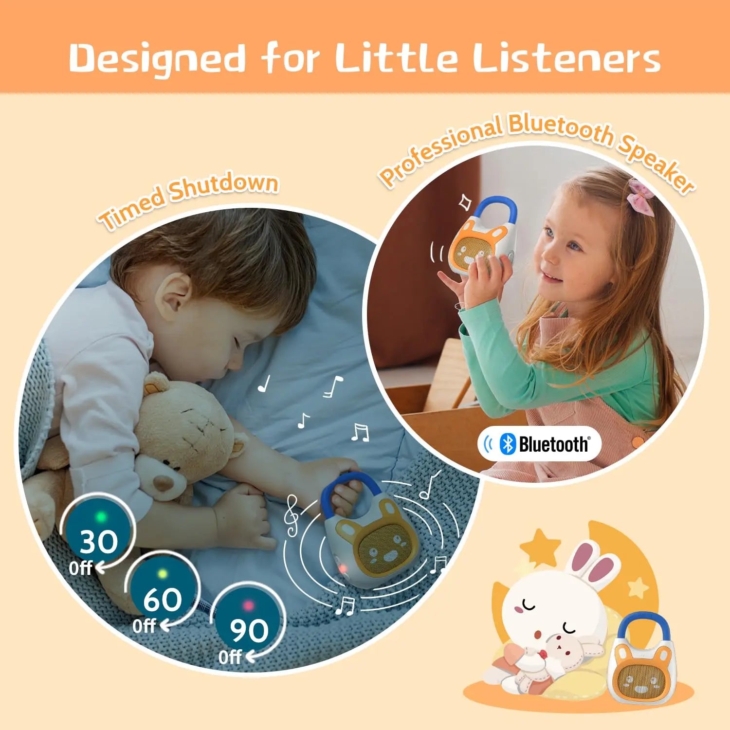 alilo Pocket Bunny Portable Story Music Player
